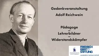Gedenkveranstaltung Adolf Reichwein
