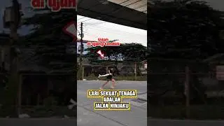 Moment mendadak bisa lari kencang 😂