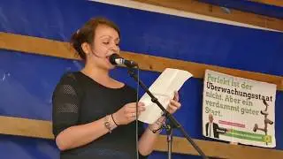 Vertreterin Antifa Bewegung Baden-W&uuml;rttemberg #NoPolGBW