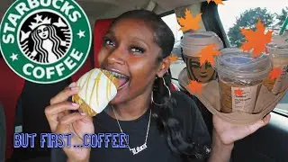 Trying STARBUCKS Fall Drinks And Treats 2021 🍂