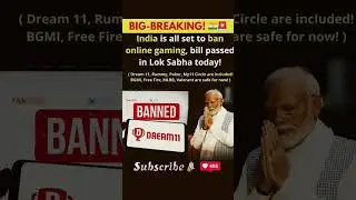 dream 11 band ho gya breaking news #breakingnews #news #latestnews #pointstable