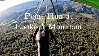 Flying to the Point of Lookout Mountain over Chattanooga, TN in a Hang Glider