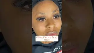 Brow Transformation | I Fix Bad Brows | Henna Brows #eyebrows #brow #browtutorial #makeup #beauty