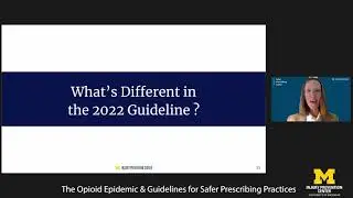 Safer Prescribing Series Webinar: Reviewing the CDC Clinical Practice Guidelines