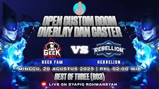 #11 OPEN CUSTOM ROOM MLBB OVERLAY DAN CASTER GRATIS
