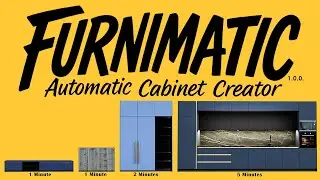 Blender Add-on: Furnimatic. Automatic Cabinet / Furniture Creator.