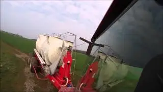 Evrard alpha 2500, case ih magnum 7110 et bigab au ravitaillement d'azote