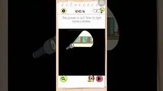 Brain Test 4 Tricky Friends Level 56 Answer | The power is out! Time to light some candles