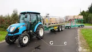 Orchard Harvesting Platform: PSH-3 platform + GOtrack + WP-3DL/F cart + Z-4 trailer