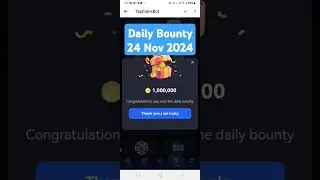 Tap Coin Daily Bounty 24 November 2024 #shorts