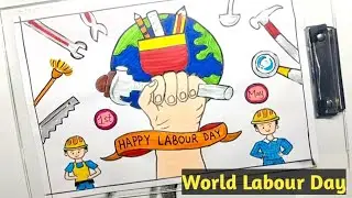World Labour Day Drawing |World Labour Day Poster Drawing |1st May Labour Day Drawing |Workers day
