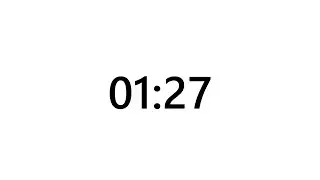 Timer for 1 minute and 27 seconds