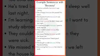 Example Sentences with 