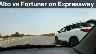 POV drive Alto 800 on Delhi Mumbai expressway 🛣️ | Fortuner भी लपेटे में आ गई 🔥