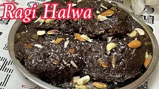 Ragi Halwa Recipe | Sugar free Ragi Halwa | Ragi/madua/finger millet halwa with jaggery | Ragi