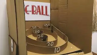 HOMEMADE Cardboard Skee-Ball Machine