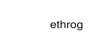 How to pronounce ethrog