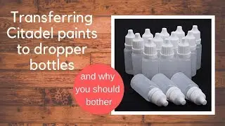 How to transfer paint to a dropper bottle