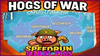 Hogs of War | Mardy Pigs Campaign | Hogshead Speed Run