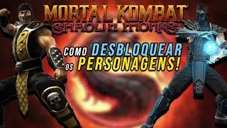 MORTAL KOMBAT SHAOLIN MONKS - COMO DESBLOQUEAR SCORPION E SUB ZERO! + BONUS!