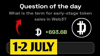What is the term for early-stage token sales in Web3? | Dropee Question Of Day | 1 July