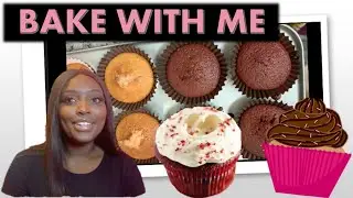 BAKE RED VELVET/VANILLA CUPCAKES WITH ME| COOKING WITH COCOAIMSSK