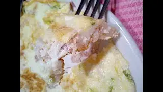 Frittata di albumi con prosciutto, salvia e pecorino
