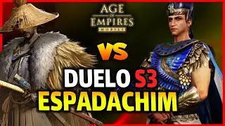 DUELO Espadachim TÁTICO Contra Espadachim GUERREIRO S3 - Age of Empires Mobile