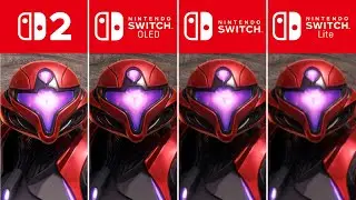 Metroid Prime 4 Beyond | Handheld Comparison | Switch 2 vs OLED vs Switch 1 vs Lite