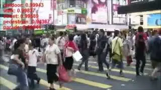 Deeply Learned Attributes for Crowded Scene Understanding -- CVPR2015 Results Demo