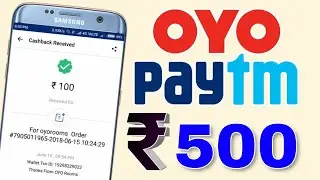 OYO Paytm Offer Earn ₹500 Paytm Cash || Get Free Paytm Cash From OYO😍 || Paytm Offer Today
