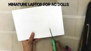 Miniature laptop for AG dolls #virtualschool