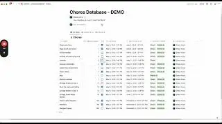 Notion Template: the Inner Workings of Shaun's Chores Database