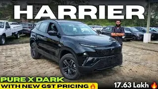 2025 Updated Tata Harrier Pure X Dark🔥| Most VFM | 2.0L Diesel |Detailed Walk-around | beCARladka