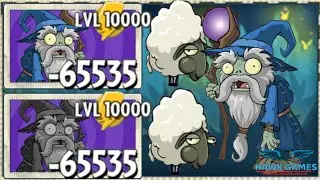 Plants vs Zombies 2 Wizard Zombie Upgraded to Level 10000 PvZ2