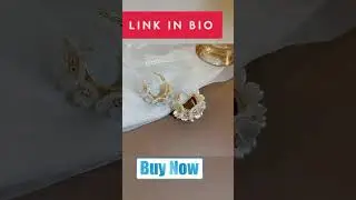 Elegant White Flower Hoop Earrings #YouTubeShorts #Amazon Finds #shopping #viralvideo