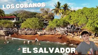 Golden Sand beach in Los Cobanos El Salvador