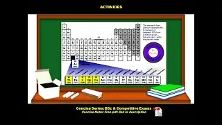 Actinide Chemistry (Basic Points) I B.Sc & Competitive Exams I PDF Notes link in description