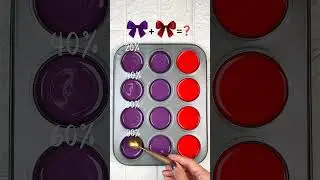 &ldquo;4:1, 3:2, 2:3, 1:4 &ndash; Ultimate Guide to Purple & Red Shades from Burgundy to Crimson!&rdquo; 🎨🍷 #colormix