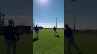 Pete Crow-Armstrong & Ian Happ were going at it 😂🎯 (via @cubs/TT)