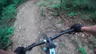 Mountain Biking Blowing Springs In Bentonville, Arkansas