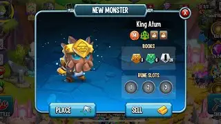 Hatching Mythic &ldquo;King Atum&rdquo; Monster Egg and Leveling it up in Monster Legends!