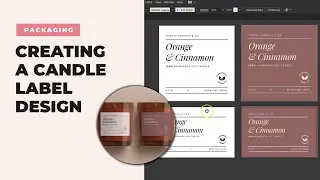 Creating a Candle Label Design using Adobe Illustrator | PACKAGING DESIGN DIY