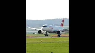 Landing RWY14 Planespotting Zurich Airport 10.04.2025 #A20N  #flyswiss #AirbusA320N