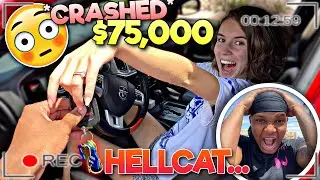 LETTING MY CRUSH😩❤️ DRIVE MY $75,000 DODGE CHARGER...*GONE WRONG😳*