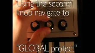 Turn off write protect on the MicroKorg XL