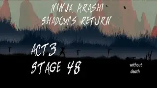 New Ninja arashi 2 : Shadow's return Act 3 Stage/level 48 Full game and 3 hidden stars locations