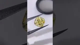 Canary Yellow Moissanite VVS 8 Carat 11x1mm Cushion Cut