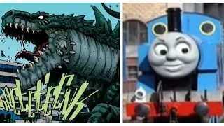 Godzilla (1998) chase scene with Thomas the Tank Engine William Tell overture