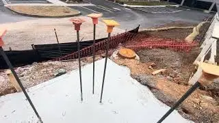 How to do building pad, concrete foundation, rebars dowels, drain system, silt fence works 